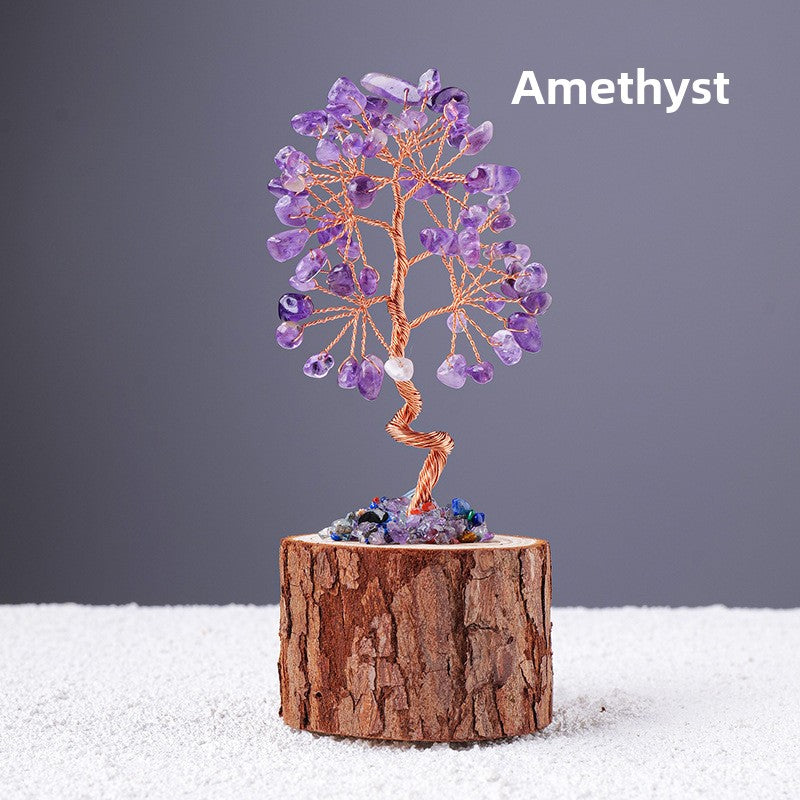 Natural Crystal Tree Decoration for Home and Gifts