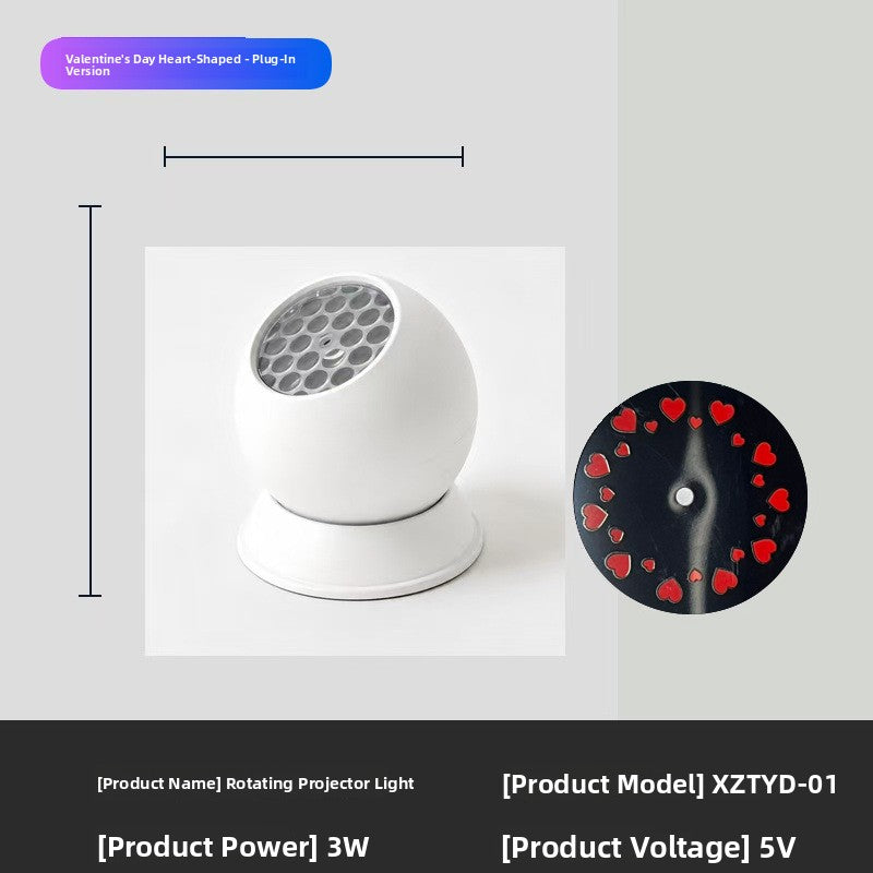 Dynamic Rotating Projection Light for Holiday Decoration