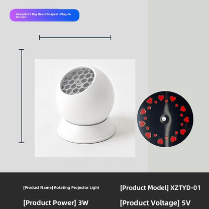Dynamic Rotating Projection Light for Holiday Decoration