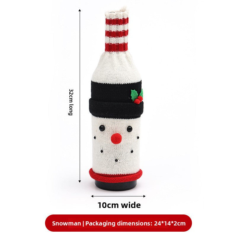 Christmas Wine Bottle Decoration Covers