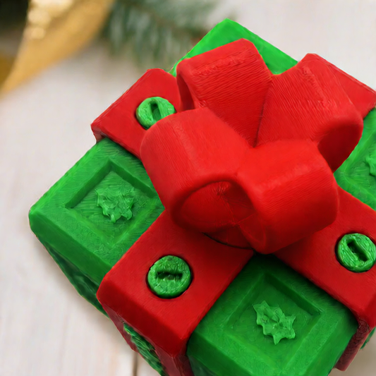 3D Printed Christmas Tree Novelty Gift Box