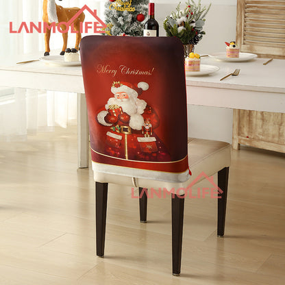Christmas chair back cover