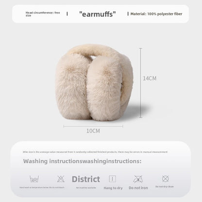 Foldable Plush Earmuffs for Winter Warmth