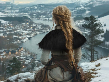 Medieval Viking Costume Cloak