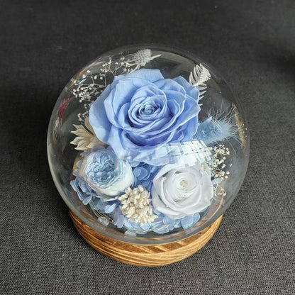 Eternal Flower Glass Dome Rose Gift
