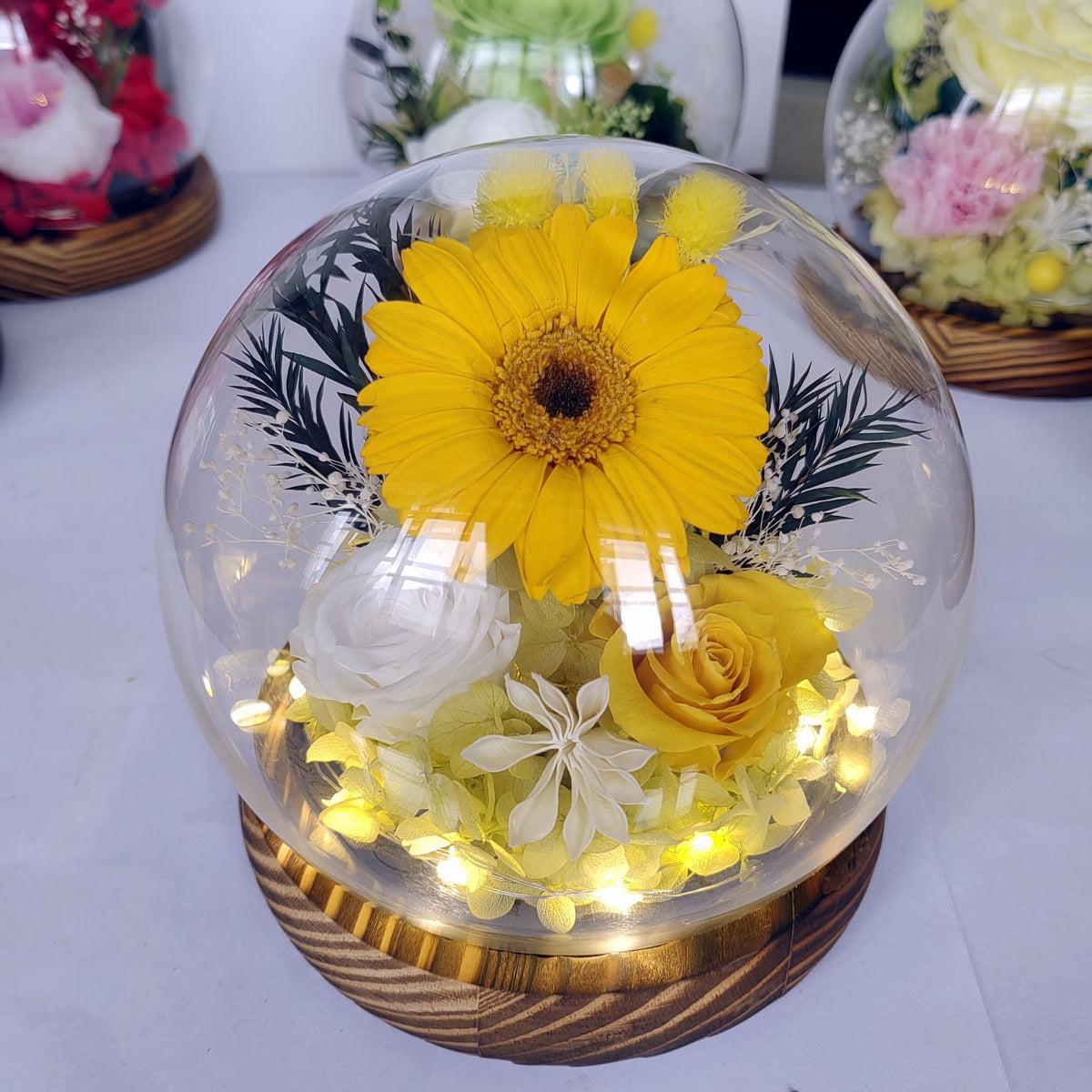 Eternal Flower Glass Dome Rose Gift