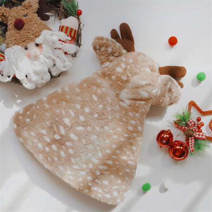 Christmas Elk Cloak Outfit for Pets