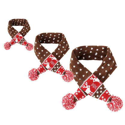 Christmas pet scarf