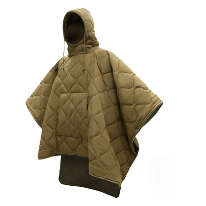 Portable Cloak-Style Camouflage Sleeping Bag for Outdoor Camping