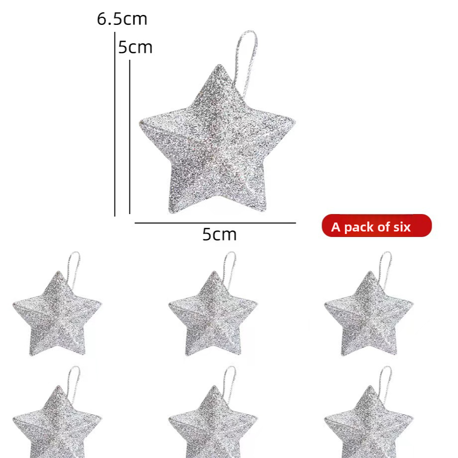 Blow Mold Plastic Christmas Star Ornament