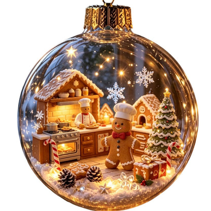 Custom Christmas Snowman Ornament