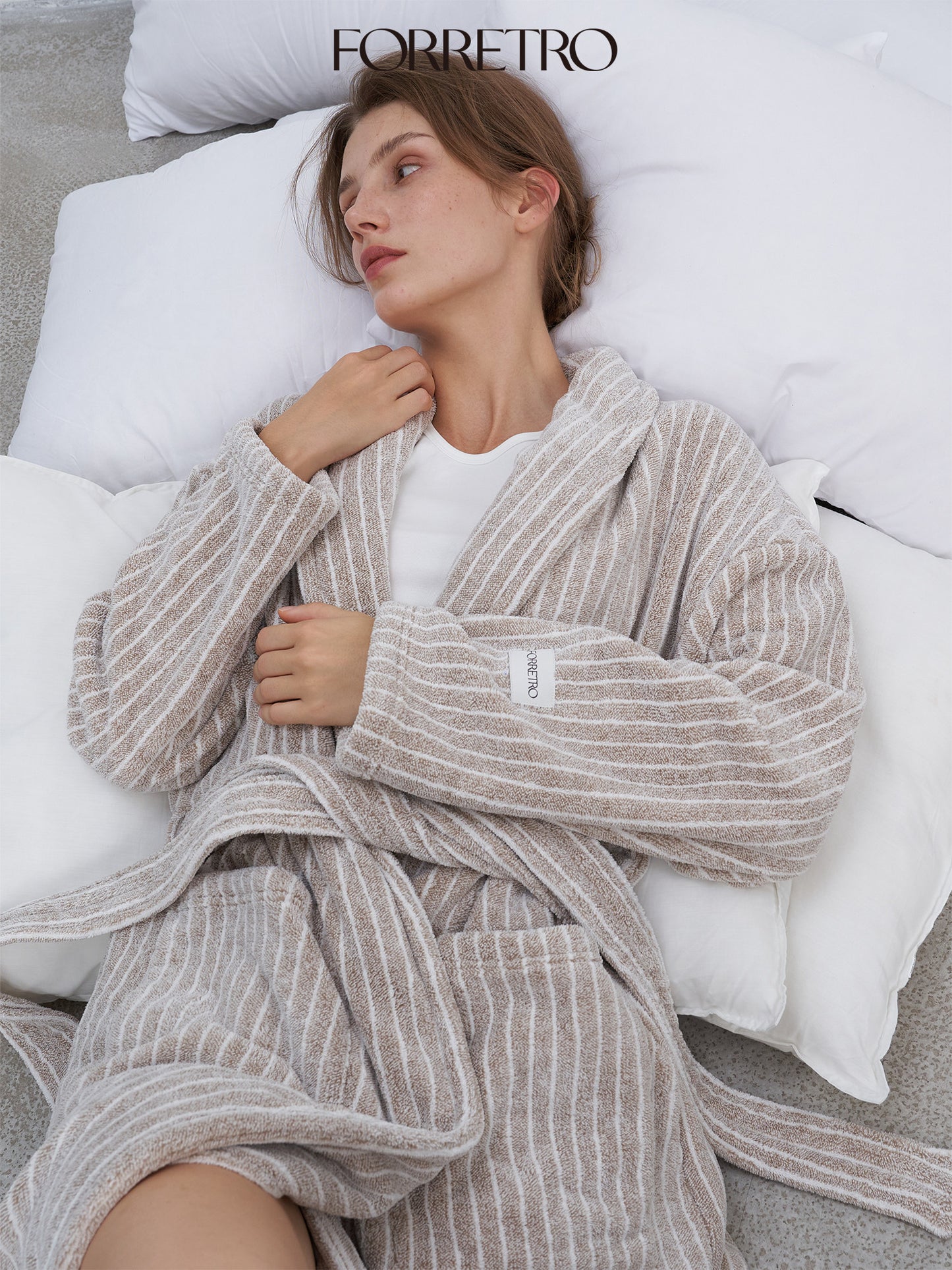 Autumn and Winter New Coral Fleece Casual Home Nightgown