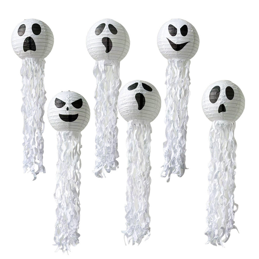 Halloween Paper Lantern Set Jellyfish Pumpkin Decor