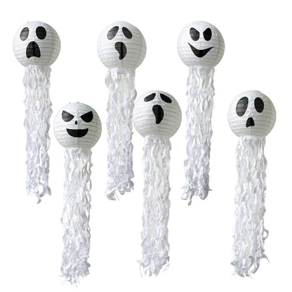 Halloween Paper Lantern Set Jellyfish Pumpkin Decor