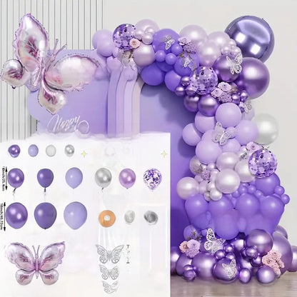 Butterfly Balloon Chain Set for Party Decoration