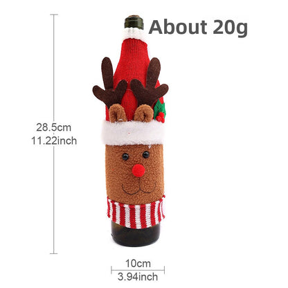 Christmas Wine Bottle Decoration Covers