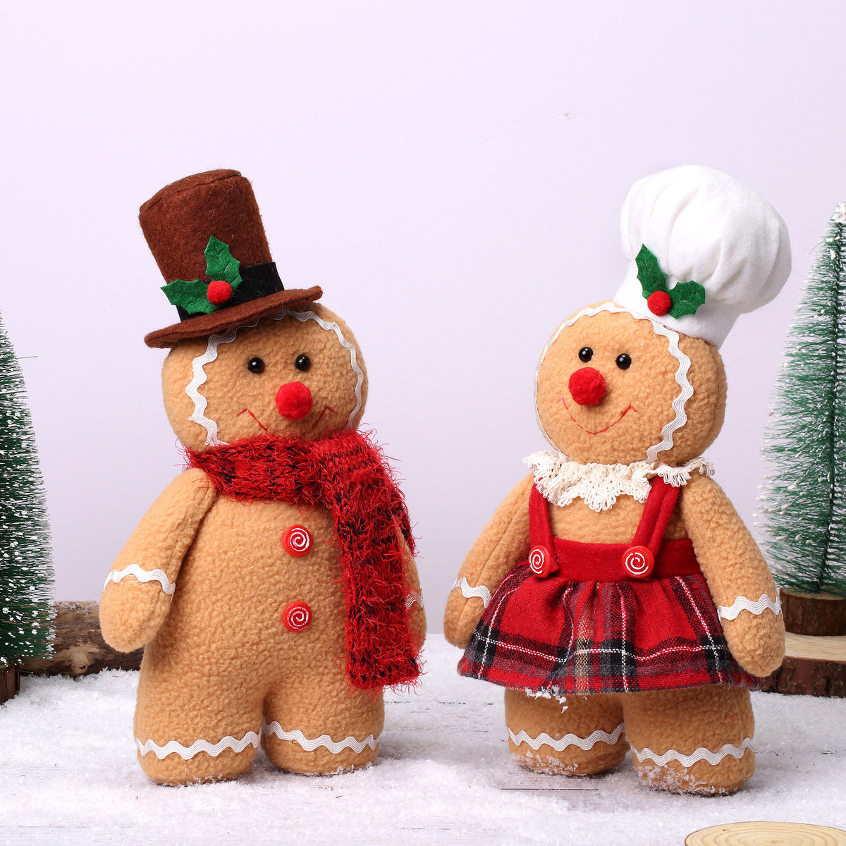 Gingerbread Man Plush Christmas Doll Ornament