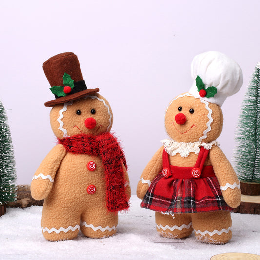 Gingerbread Man Plush Christmas Doll Ornament