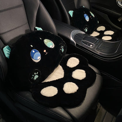 winter plush cute cat claw car Mat Winter