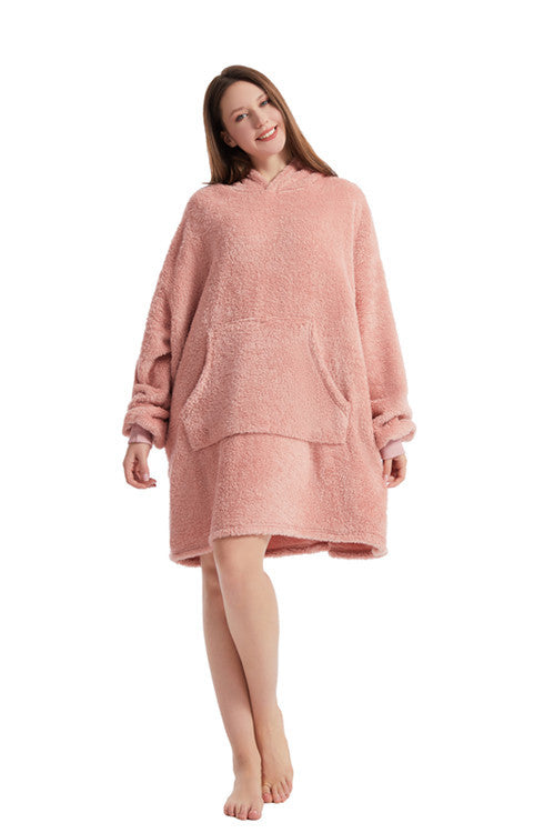 Winter Double-Sided Velvet Hoodie Loungewear