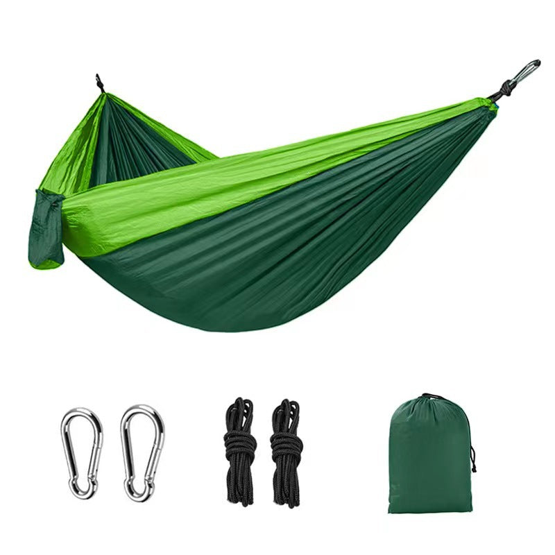 Portable Outdoor Nylon Hammock with Rope