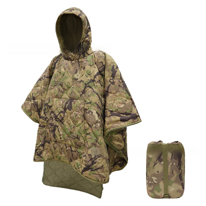 Portable Cloak-Style Camouflage Sleeping Bag for Outdoor Camping