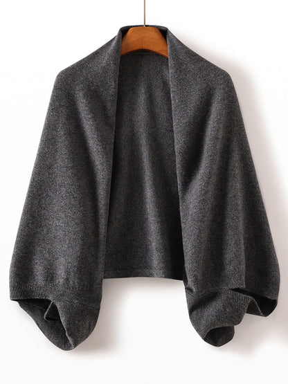 Pure Wool Knitted Scarf and Shawl