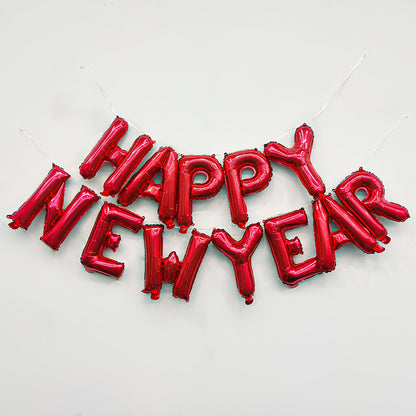 Happy New Year 2026 Letter Aluminum Membrane Balloon