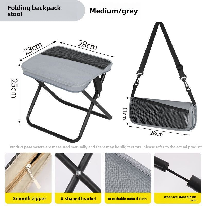 Portable Folding Backpack Stool for Outdoor Use