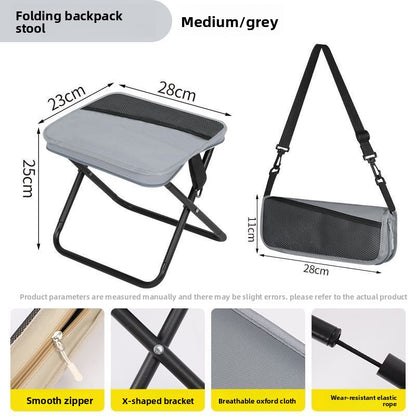 Portable Folding Backpack Stool for Outdoor Use