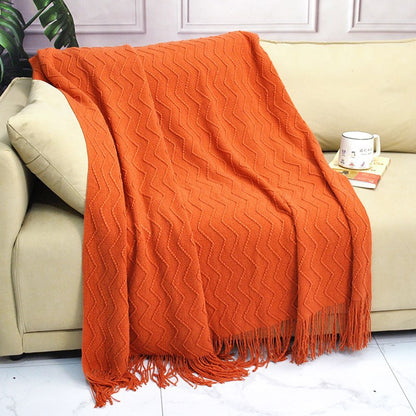 Knitted blanket