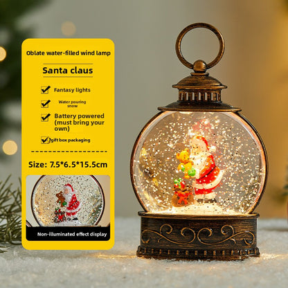 Christmas water-filled small wind lamp decoration item