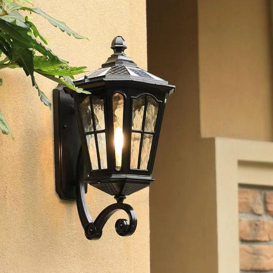 European Style Solar Outdoor Wall Lamp