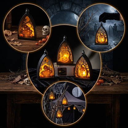 Pumpkin Haunted House Skull Decoration Atmosphere Light