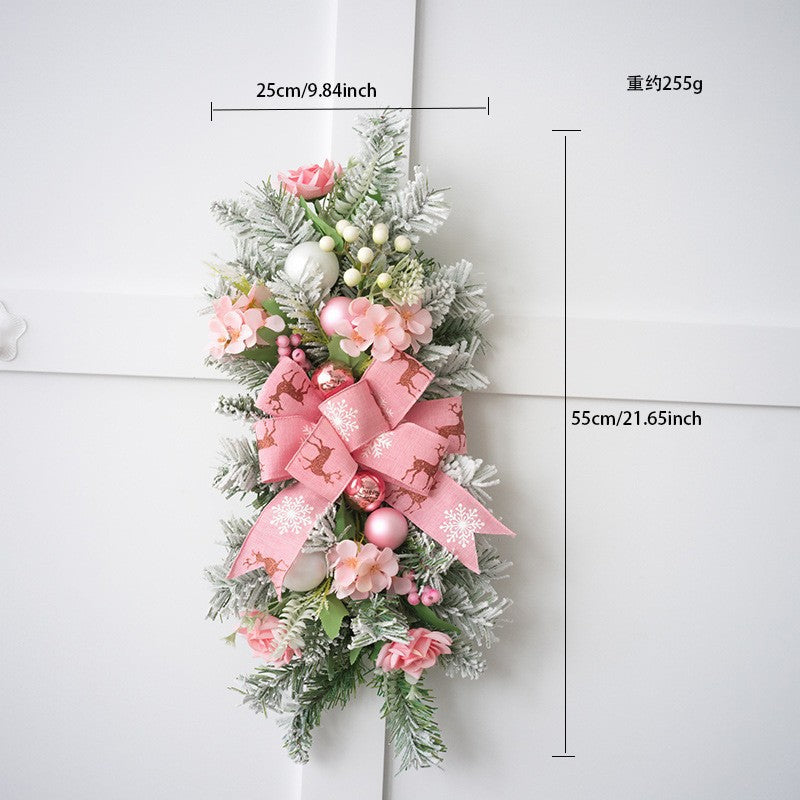 Nordic Christmas Bow Door Hanging Decoration