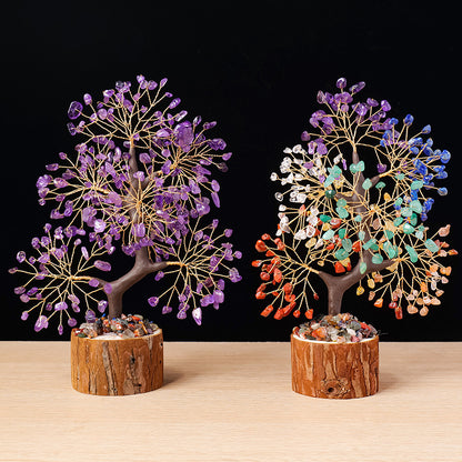 Natural Crystal Tree Decoration for Home and Gifts
