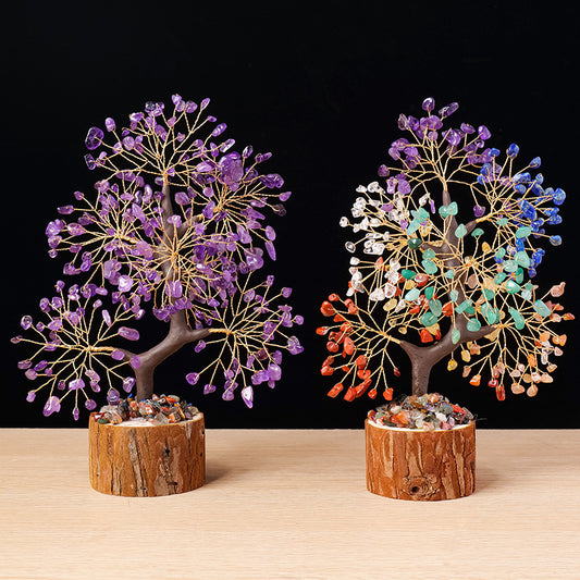 Natural Crystal Tree Decoration for Home and Gifts