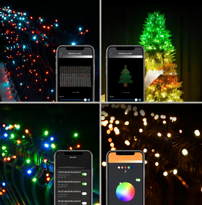 Programmable LED Christmas String Lights for Outdoor Holiday Decoration