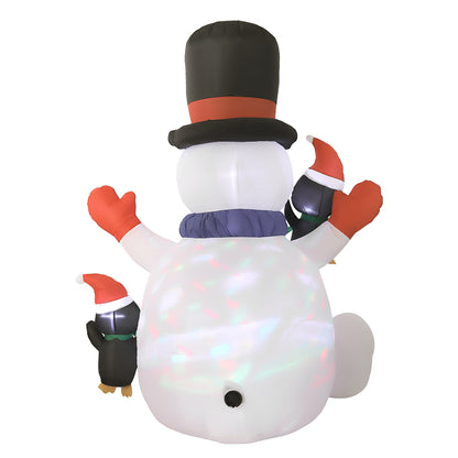 Inflatable Snowman Penguin Christmas Decoration