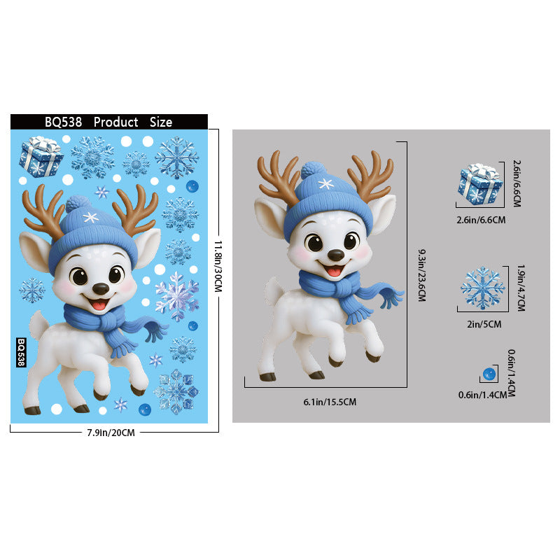 Christmas glass stickers