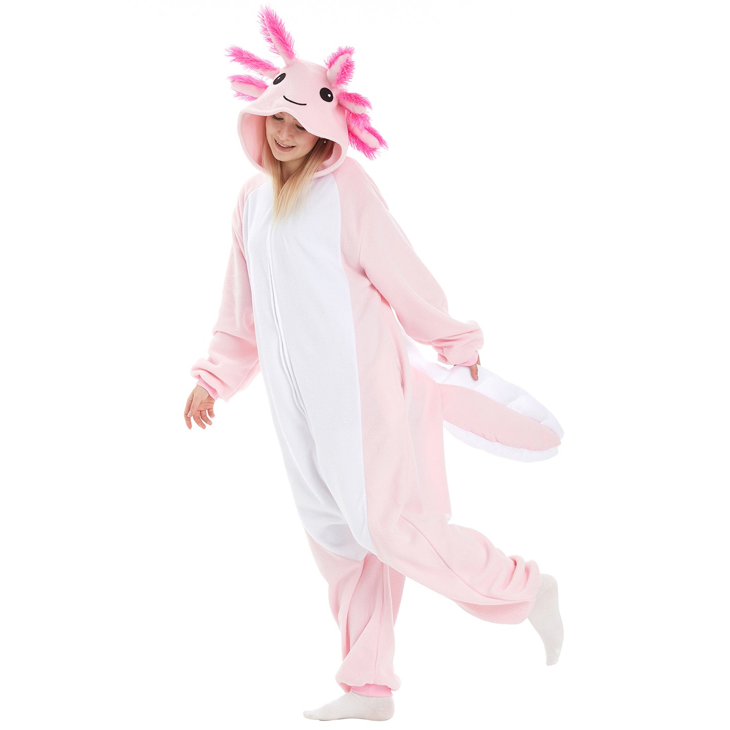 Halloween Fleece Hooded Onesie Funny Outfit Couple Cartoon Loungewear