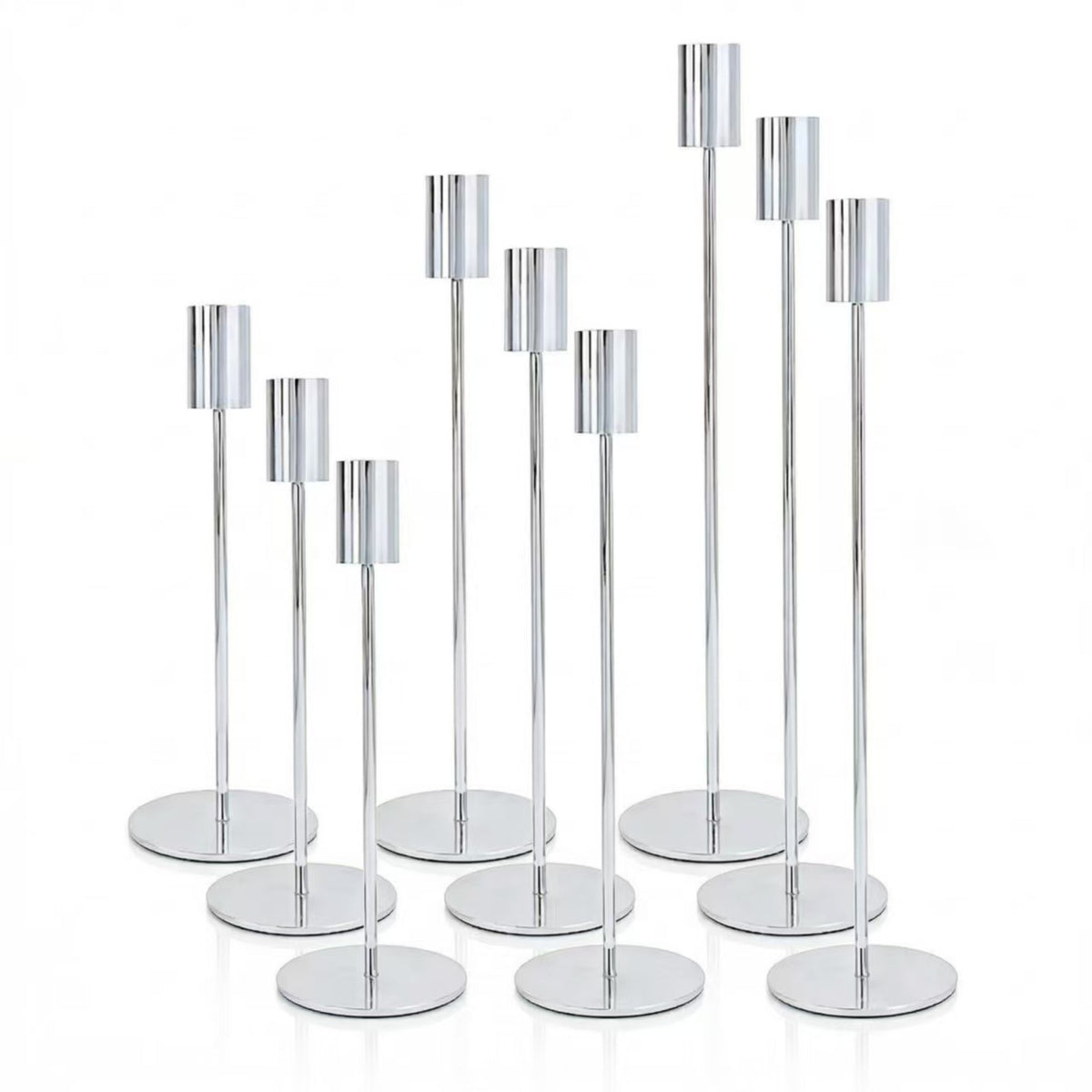 European Minimalist Metal Candle Holders