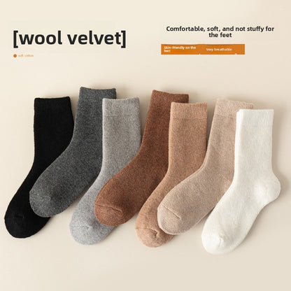 Fleece-Lined Wool Socks for Winter Warmth