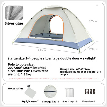 Automatic Quick Open Lightweight Camping Tent