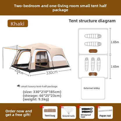 Large Camping Tent with Rooms Sun Shelter