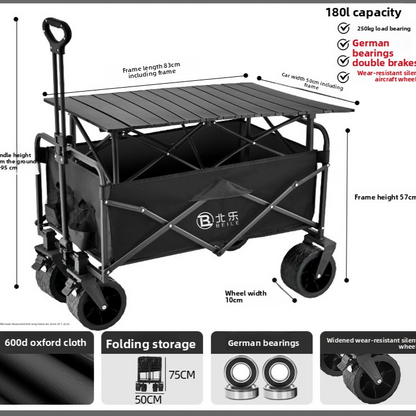 Foldable Outdoor Camping Trolley