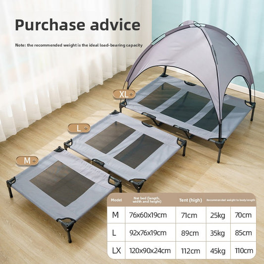 Removable Washable Pet Dog Camp Bed with Tent