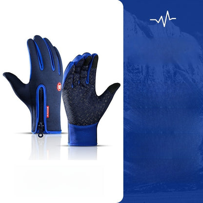 Winter and autumn outdoor warm ski and cycling gloves