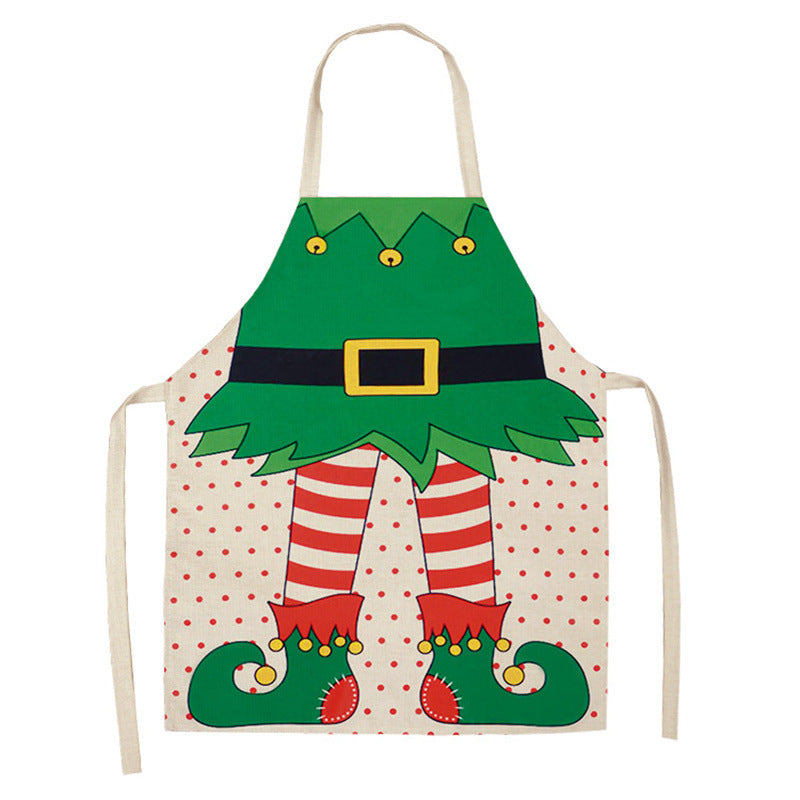 Christmas print apron