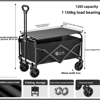 Foldable Outdoor Camping Trolley
